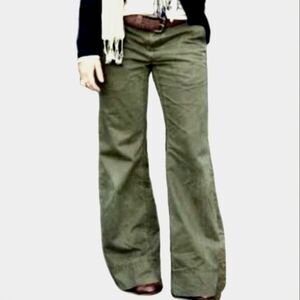 The Sterling Spoon Olive Green Wide Leg Pants